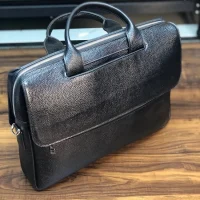 کیف دیپلامات چرم طبیعی فلوتر مشکی