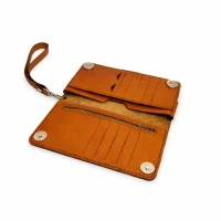 کیف پول کیهان چرم طبیعی دست دوز کد ۶۱۴